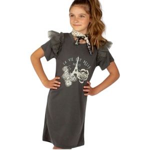 Joyfolie Peyton Dress In Charcoal